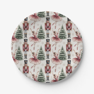 Nutcracker Ballerina ballet dancer christmas tree  Paper Plate