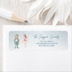 Nutcracker Ballerina Christmas return address