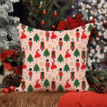 Nutcracker & Ballerina Cute Christmas Throw Pillow<br><div class="desc">Nutcracker & Ballerina Cute Christmas Throw Pillow</div>