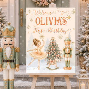 Nutcracker Ballerina Sugar Plum Welcome Sign
