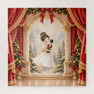 Nutcracker Ballerina Theatre Christmas Jigsaw Puzzle