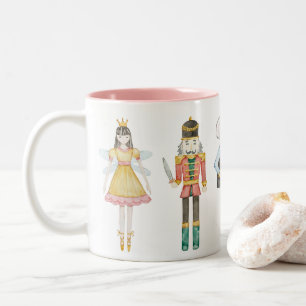 Nutcracker Ballerina Unique Pastel Christmas Mug