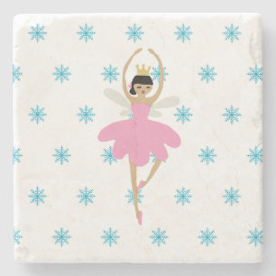 Nutcracker Ballet Ballerina Fairy Illustration Stone Coaster