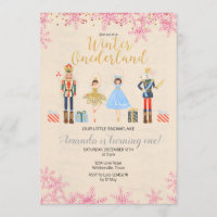 Nutcracker Ballet Birthday winter pink