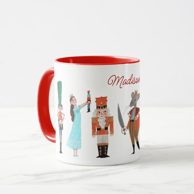 Nutcracker ballet characters Christmas Mug (Front Left)