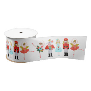 Nutcracker Ballet Characters Christmas Satin Ribbon