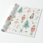 Nutcracker Ballet Christmas Images Wrapping Paper<br><div class="desc">Christmas Wrapping Paper with Nutcracker Ballet images - Nutcracker,  Ballerina,  Mouse King,  Drosselmeyer,  Clara,  Sugarplum Fairy</div>