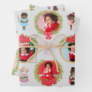 Nutcracker Ballet Christmas Photo Wrapping Paper