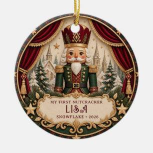 Nutcracker ballet custom role Classic photo Ceramic Ornament