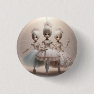 Nutcracker Ballet Fashion-Arab Dancers 1 Inch Round Button