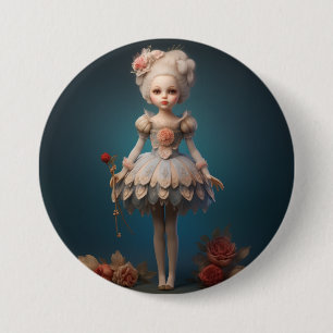 Nutcracker Ballet Fashion-Dew Drop Fairy 3 Inch Round Button