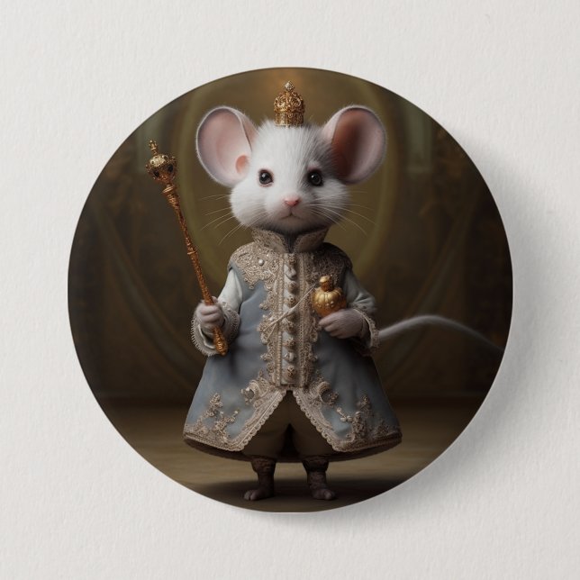 Nutcracker Ballet Fashion-Mouse King 3 Inch Round Button (Front)