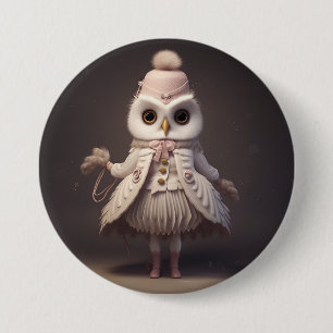 Nutcracker Ballet Fashion-Owl Drosselmeyer 3 Inch Round Button