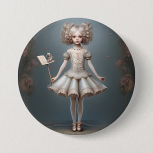 Nutcracker Ballet Fashion-Page Dancers 3 Inch Round Button
