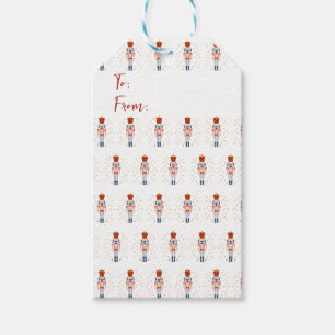 Nutcracker Ballet Music Festive Holiday Gift Tags