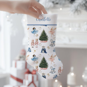 Nutcracker Ballet Nostalgic  Small Christmas Stocking