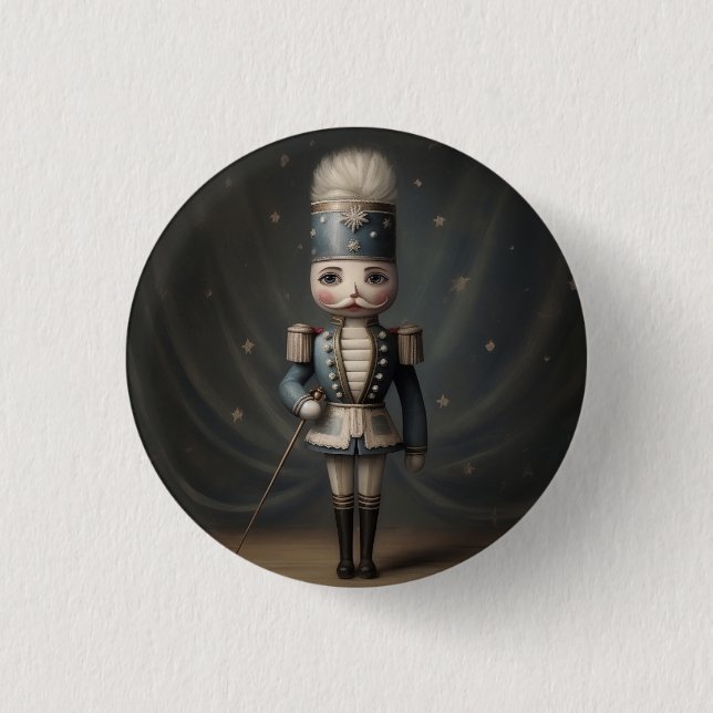  Nutcracker Ballet Nutcracker 1 Inch Round Button (Front)