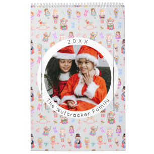 Nutcracker Ballet Pastel Christmas Photo Calendar