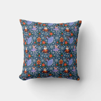 Nutcracker ballet pattern  throw pillow