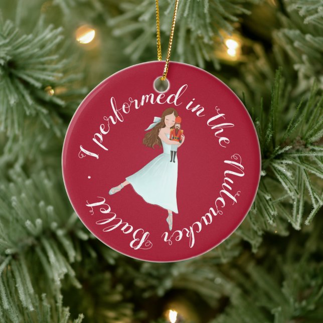 Nutcracker Ballet Performance | Personalized Ceramic Ornament (Tree)