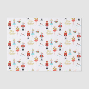 Nutcracker Ballet Personalized Christmas Tissue Paper