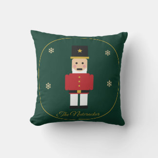 Nutcracker Ballet Soldier Personalized Christmas P Throw Pillow