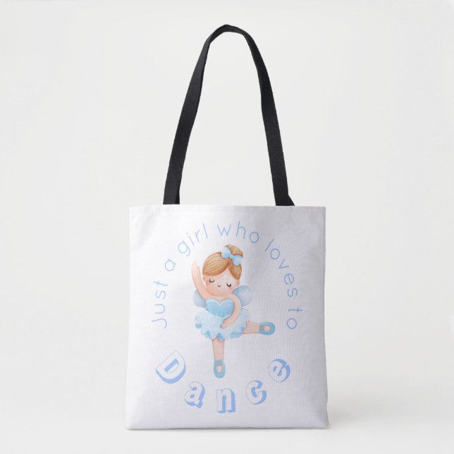 Nutcracker Ballet Sugar Plum Fairy Ballerina Tote Bag (Front)
