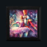 Nutcracker Ballet Watercolor Christmas Ballerina Gift Box<br><div class="desc">Nutcracker Ballet Watercolor Christmas Ballerina Festive Holiday Gift Box features a traditional Christmas ballet with a ballerina and nutcracker. Perfect for Christmas gifts,  Christmas favours,  holiday parties and more. Created by Evco Studio www.zazzle.com/store/evcostudio</div>
