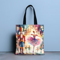 Nutcracker Ballet Watercolor Christmas Ballerina