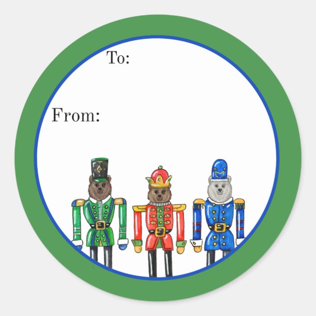 Nutcracker Bears Sticker (Devant)