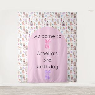 Nutcracker Birthday Backdrop Tapestry