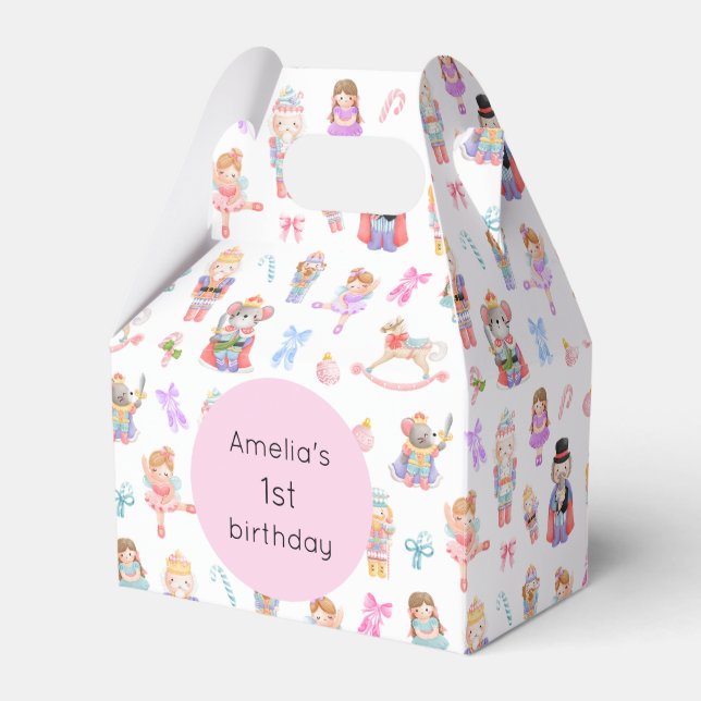 Nutcracker Birthday Favor Box (Front Side)