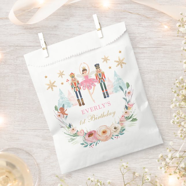 Nutcracker Birthday Land Of Sweet Birthday Party Favour Bag (Clipped)