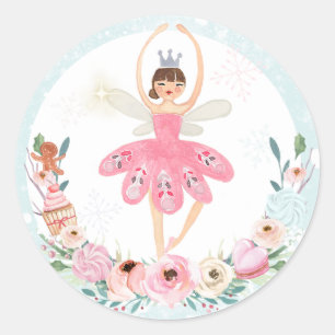 Nutcracker Birthday Land Of Sweet Party Favour Classic Round Sticker
