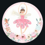Nutcracker Birthday Land Of Sweet Party Favour Classic Round Sticker<br><div class="desc">Nutcracker Birthday Land Of Sweet Party Favour Classic Round Sticker</div>