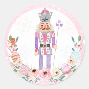 Nutcracker Birthday Land Of Sweet Party Favour Classic Round Sticker