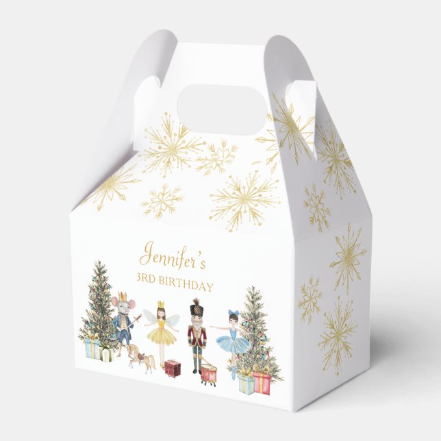 Nutcracker Birthday Party  Favor Box (Front Side)