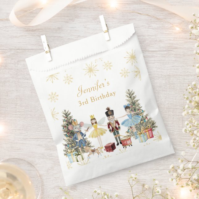 Nutcracker Birthday Party  Favour Bag (Clipped)