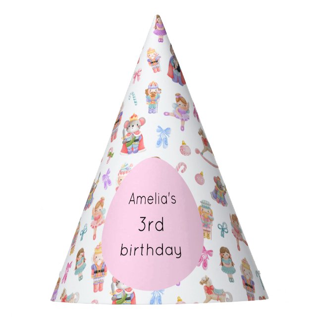 Nutcracker Birthday Party Hat (Front)