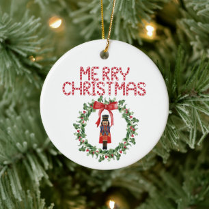 Nutcracker Bow Joyeux Noël Ornement de Noël