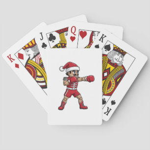 Nutcracker Boxer Champion Holiday Combat Sports Playing Cards