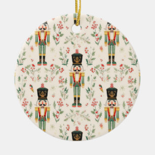 Nutcracker Ceramic Ornament