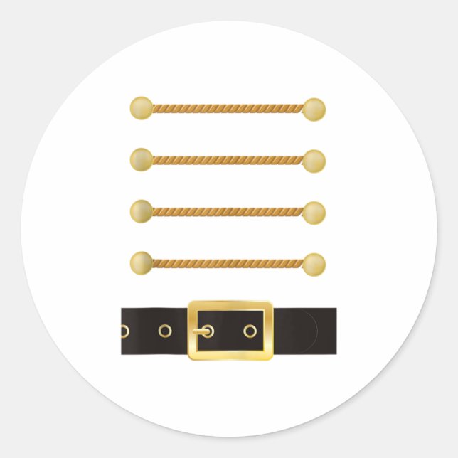 Nutcracker Character Soldier Costume Uni Classic Round Sticker (Front)