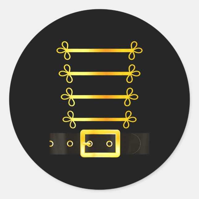 Nutcracker Character Soldier Costume Uniform Funny Classic Round Sticker (Front)