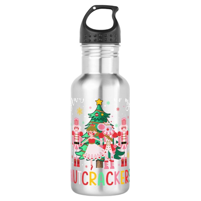 nutcracker christmas 710 ml water bottle (Front)