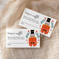 Nutcracker Christmas Baby Shower Diaper Raffle