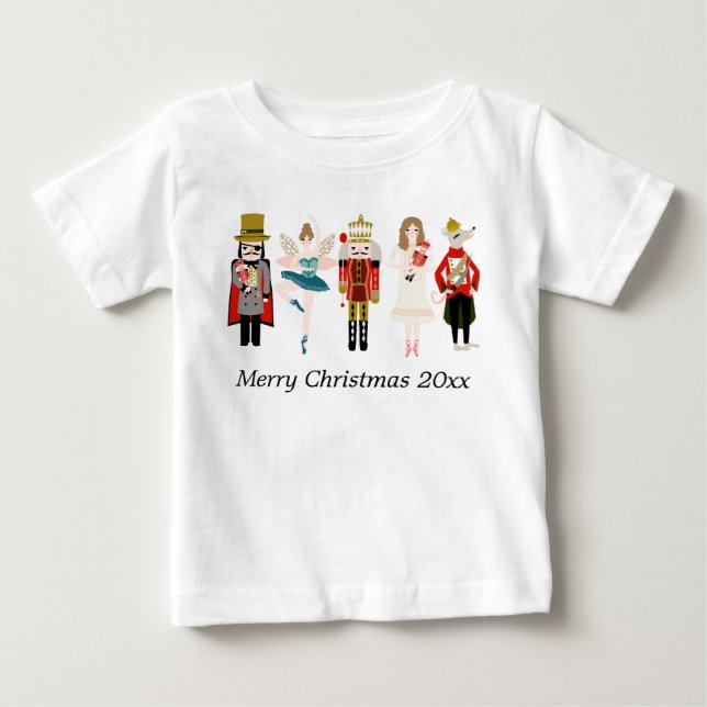 Nutcracker Christmas Baby Tshirt (Front)