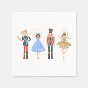 Nutcracker Christmas Ballet 1WH1 Napkin