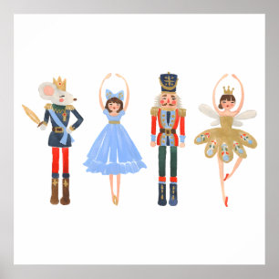 Nutcracker Christmas Ballet 1WH1 Poster