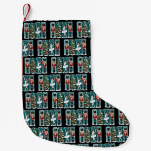 Nutcracker Christmas Ballet Holiday Scene Small Christmas Stocking